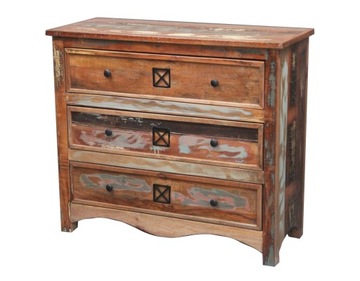 Komoda Drewno z odzysku Vintage lakierowane SPIRIT