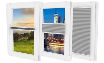 НЕИНВАЗИВНЫЕ РУЛЕНЫЕ ШТОРЫ ПЛИССИРОВАННЫЕ ПЛАСТИНЫ 70x150