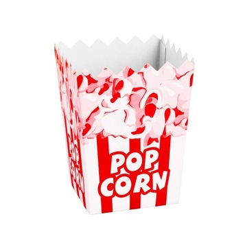 Pudełko Do PopCornu Małe ZESTAW 0.5L 100 szt.