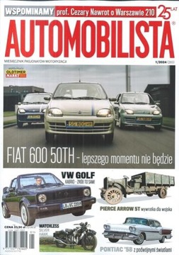 AUTOMOBILISTA 1/2024 (283) FIAT 600 50TH, VW GOLF KABRIO - ZRÓB TO SAM!