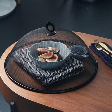 OSŁONA NA JEDZENIE MOSKITIERA NA OWOCE ŻYWNOŚĆ PRZYKRYWKA POKRYWKA CZARNA