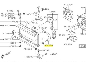 PŘÍVOD CHLADIČŮ SUBARU IMPREZA FORESTER XV ORIGINÁL