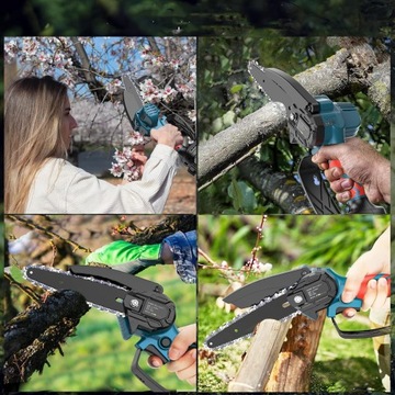 АККУМУЛЯТОРНАЯ ЦЕПНАЯ ПИЛА 6 ДЮЙМОВ + АККУМУЛЯТОРЫ×2