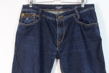 GUESS KURT-NARROW SPODNIE JEANS 34 BDB STAN