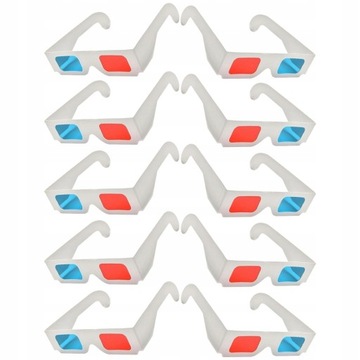 OKULARY TELEWIZYJNE 3D ANAGLYF TEKTURA