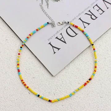 Simple Seed Beads Strand Choker Fashion Korean Collar Charm Colorful