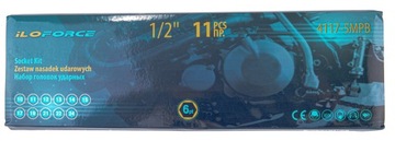 ДЛИННЫЕ, ГЛУБОКИЕ УДАРНЫЕ ГОЛОВКИ НАБОР УДАРНЫХ ГОЛОВОК 1/2 ФУТА, 6 УГЛОВЫХ, 10–24 мм