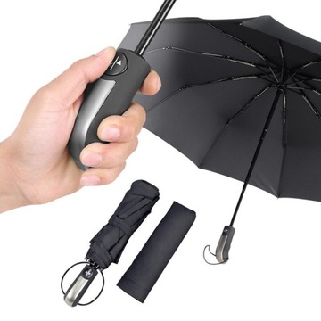 Porządny parasol parasolka automaty unisex składana włókno lekka pokrowiec