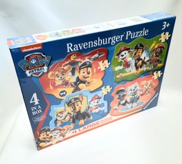Пазлы большой формы Ravensburger Paw Patrol 4 (10, 12, 14, 16 деталей)
