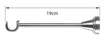 ОДИНАРНЫЙ КАРДИН 320 СМ 19 ММ БЕСШУМНЫЕ КОЛЬЦА 3 ЦВЕТА НА ВЫБОР КОНЦОВ RENA