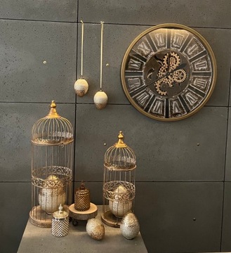 JAJO WIELKANOCNE SZKLANA ZŁOTA OZODBA FIGURKA WIELKANOCNA 25 CM