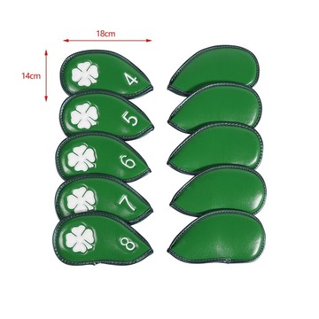 10 шт., железные головные уборы для гольфа из искусственной кожи, анти-