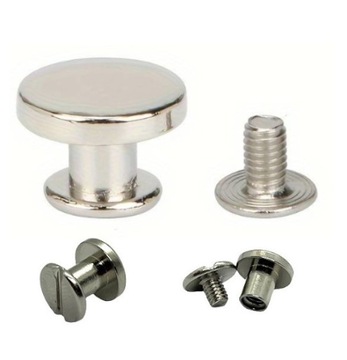 Nit skręcany srebrny 8/5mm - 5szt
