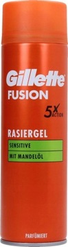 GILLETTE żel do golenia FUSION Sensitive 200ml