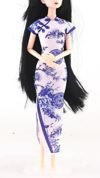 UBRANKO DLA LALKI TYPU BARBIE SUKIENKA KIMONO JAPAN STYLE