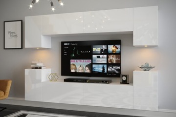 Zestaw do pokoju salonu Meble meblościanka led C1