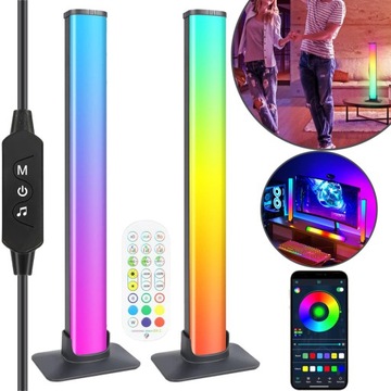INTELIGENTNA LISTWA ŚWIETLNA LED LAMPA RGB PODŚWIETLENIE TELEWIZORA