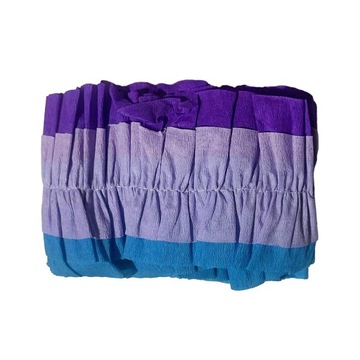 2 szt. Rolka papieru zmarszczkowego Dekoracja wielkanocna Zasłona ślubna niebiesko-fioletowa