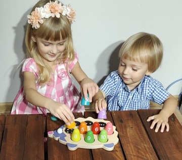 ЗАГАДКА «ДЕРЕВЯННЫЙ ЕЖИК МОНТЕССОРИ» ОБУЧАЮЩИЕ ЦИФРЫ