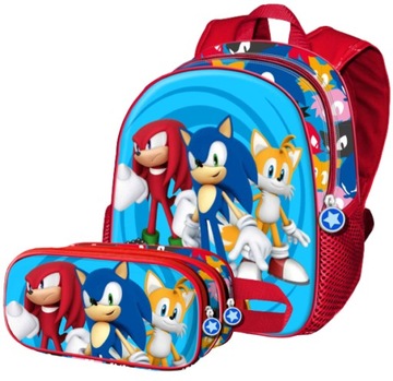 SONIC PLECAK NA WYCIECZKI + PIÓRNIK 3D PREMIUM