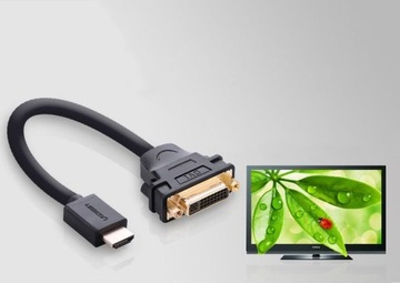Кабель, переходной кабель, переходник DVI HDMI, 22 см