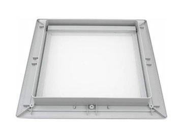 Мансардное окно MPK 40x40 серое RAL 7035 с москитной сеткой для прицепа или кемпера