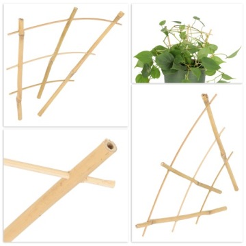 БАМБУКОВАЯ ЛЕСТНИЦА, ТРОЙНАЯ ОПОРА ДЛЯ РАСТЕНИЙ, 26 см