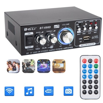 АВТОМОБИЛЬНЫЙ СТЕРЕОУСИЛИТЕЛЬ BT-698D BLUETOOTH FM-РАДИО HIFI ЦИФРОВОЙ АУДИО