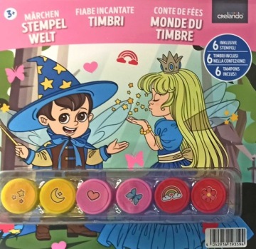 Crelando Книжечка творча і штампики для дітей у віці 3+ Принцеса