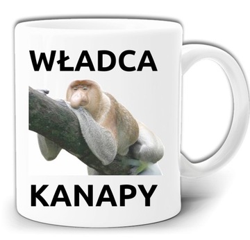 WŁADCA KANAPY NOSACZ ŚMIESZNY KUBEK +PUDEŁKO GW647