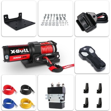 ЭЛЕКТРИЧЕСКАЯ ЛЕБЕДКА X-BULL HRW3000B 12 В 3000 фунтов 1,36 тонны