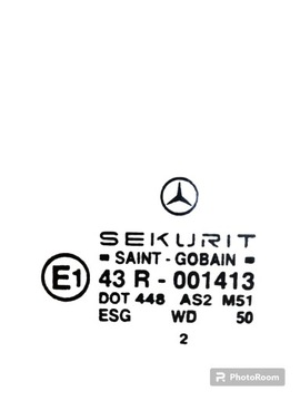 MERCEDES SL 230 R230 SKLO (OKNO) DVEŘE PRAVÁ