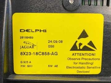 JAGUAR XF X250 2008 PANEL KLIMATIZACE