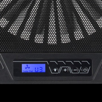 ПОДСТАВКА ОХЛАЖДАЮЩАЯ ПОДСТАВКА ДЛЯ НОУТБУКА 15,6 ДЮЙМА ИГРОВАЯ ПОДСВЕТКА RGB ALIZE