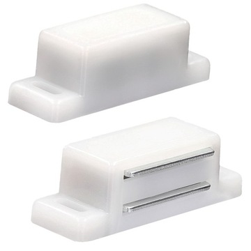 4X МЕБЕЛЬНАЯ ЗАЩЕЛКА МАГНИТНЫЙ МЕБЕЛЬНЫЙ ЗАМОК ДЛЯ ШКАФОВ МАГНИТ БЕЛЫЙ