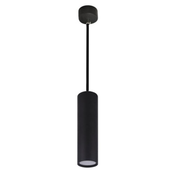 LAMPA Oprawa sufitowa TUBA wisząca Karadon 1x GU10 LED czarna 56mm x 170mm