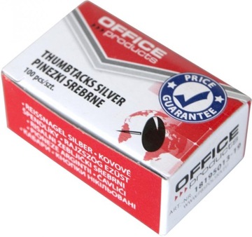 Булавки для офисной продукции 100шт серебро х 10