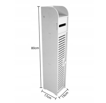 ШКАФ ДЛЯ ТУАЛЕТНОЙ БУМАГИ В ВАННОЙ, БЕЛЫЙ СТОЙЧИК, ПОЛКА, РУЧКА