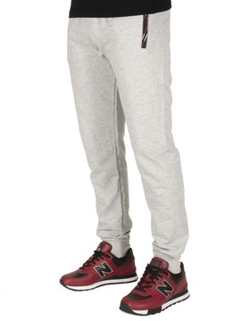 Dres spodnie męskie dresowe XL szare ze ściągaczem jogger