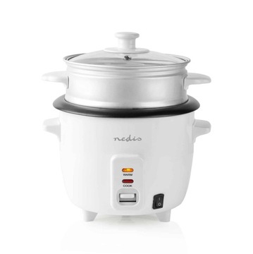 Nedis Rice Cooker White - 300W 0.6L