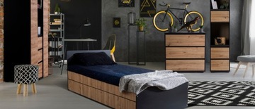 Детская мебель Комплект детской мебели Шкаф Книжный шкаф Комод Письменный стол DALIA Дуб