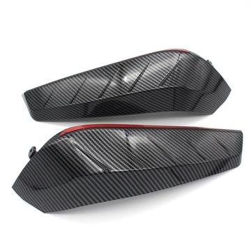 Boczne osłony nóg motocykla Panele przeciwwiatrowe w kolorze czarnym