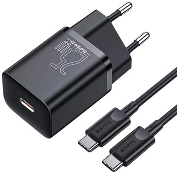 СЕТЕВОЕ ЗАРЯДНОЕ УСТРОЙСТВО BASEUS С КАБЕЛЕМ USB-C НА USB-C TZCCSUP-L01 SUPER SI 1C 2