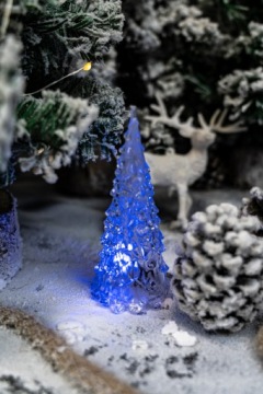 РОЖДЕСТВЕНСКАЯ ЕЛКА со светодиодной подсветкой Рождественский ПОДАРОК ​​RGB пластиковое украшение в подарок