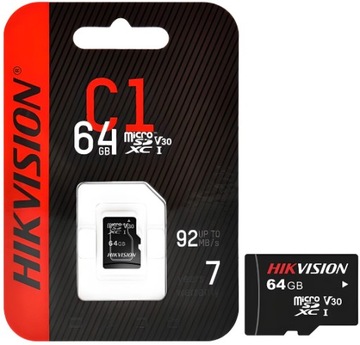 Karta pamięci microSD 64GB HS-TF-C1 HIKVISION