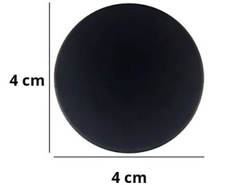 РУЧКА ДВЕРНАЯ САМОКЛЕЯЩАЯСЯ НАСТЕННАЯ, ЧЕРНЫЙ СТОПОР, 40мм, 1 шт.