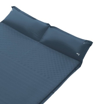 NILS Большой самонадувающийся коврик, двойной спальный коврик с подушкой, 186x130x3 см