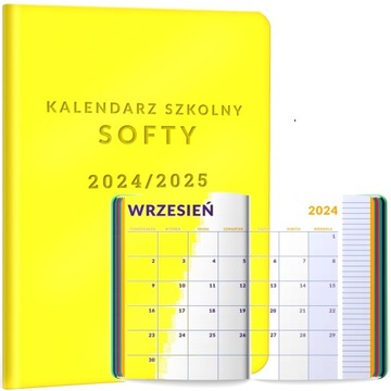 Kalendarz Dzienny Na Notatki Notes Szefa Notatnik Żółty 2024/2025