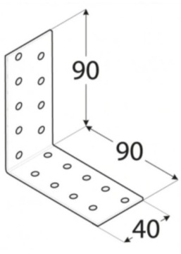 Монтажный угол 90x90x40 KM16 10 шт.