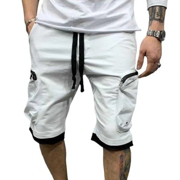 Cargo Shorts Elastic Waist Multiple Pockets Shorts